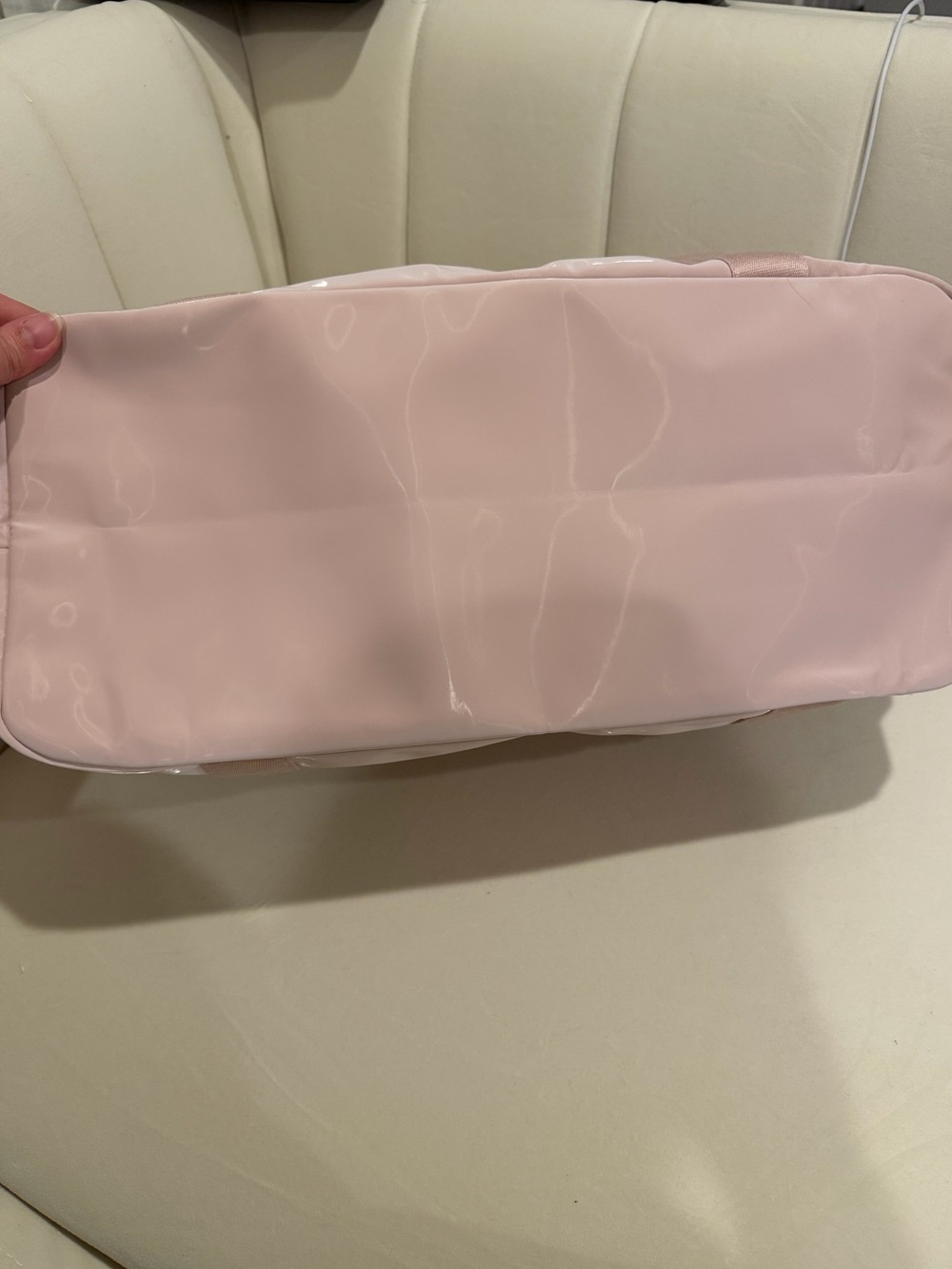 Victorias Secret Pink Metallic Weekender Bag - Picture 6 of 6